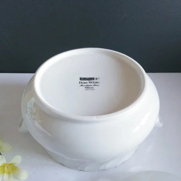 Sheffield White Vegetable Bowl Fine China Porcelain - Picture 8 of 13